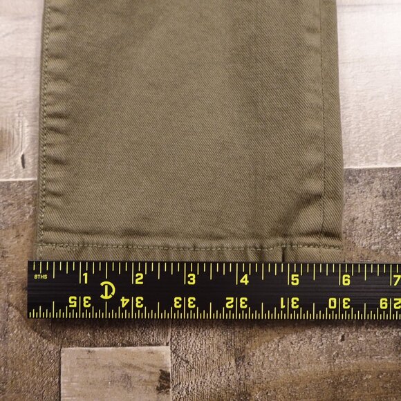 Joie High Rise Skinny Button Fly Pants Olive Green Size 24 – 25" Inseam - Picture 9 of 12